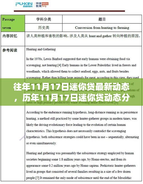 历年11月17日迷你贷动态回顾与未来影响展望