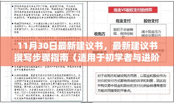 最新建议书撰写指南，从初学者到进阶用户的步骤指南（11月30日更新版）