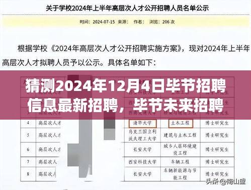 2024年12月4日毕节招聘前瞻，最新信息及未来趋势分析