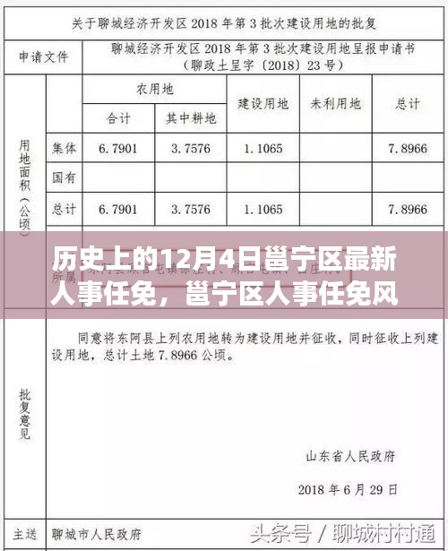 历史上的十二月四日，邕宁区人事任免风云录