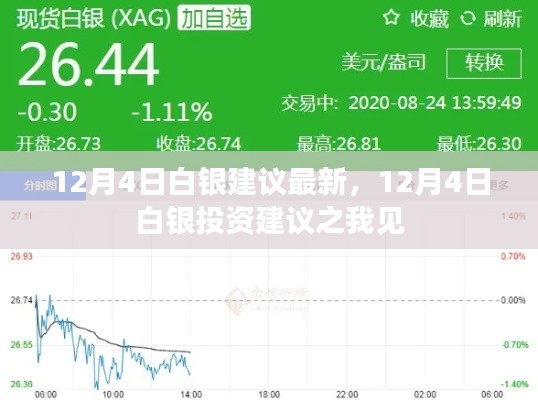 最新白银投资建议解析，我的观点和建议