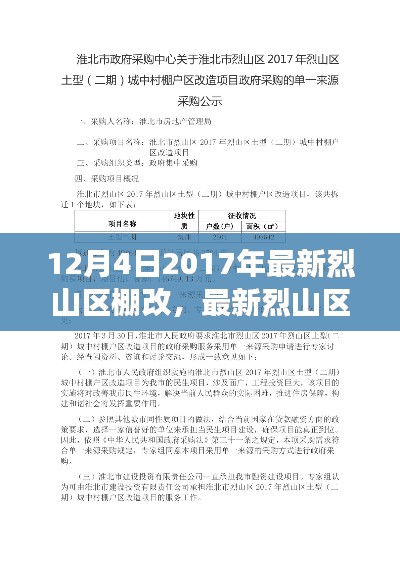 最新烈山区棚改进展报告，聚焦要点，共筑美好家园（2017年12月4日）