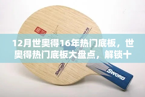 揭秘世奥得乒乓球底板秘籍，十二月最受欢迎的底板大盘点