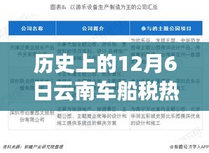 历史上的12月6日，云南车船税背后的温情故事与友谊的温馨日常揭秘