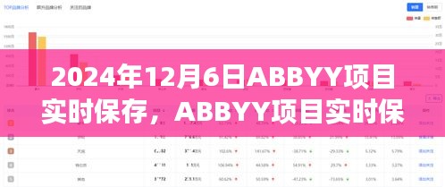 ABBYY项目实时保存功能详解，技术革新与未来展望（2024年最新版）