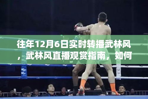 武林风直播回顾，往年12月6日武林风赛事实时转播指南与观赏指南揭秘！