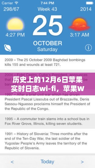 苹果Wi-Fi日志揭秘，温馨日常与时光回溯——12月6日的苹果实时日志回顾