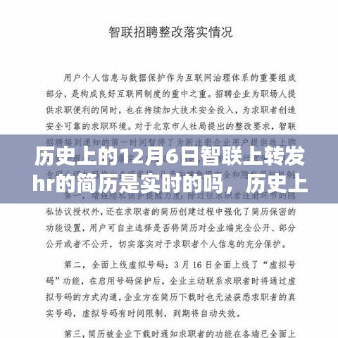 历史上的12月6日智联招聘平台上的简历转发实时性探讨