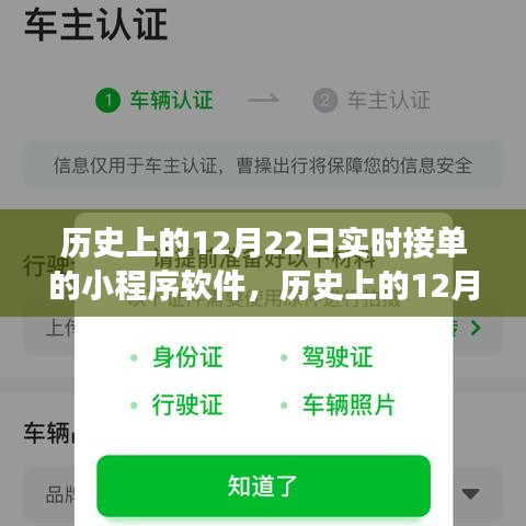 历史上的12月22日，实时接单小程序软件的诞生与发展