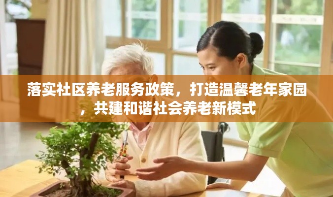落实社区养老服务政策，打造温馨老年家园，共建和谐社会养老新模式