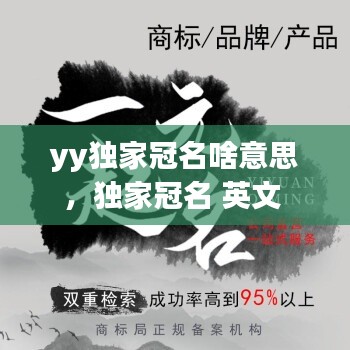 yy独家冠名啥意思，独家冠名 英文 