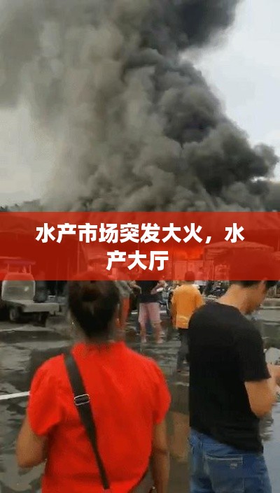 水产市场突发大火，水产大厅 