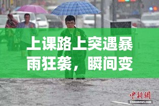 上课路上突遇暴雨狂袭，瞬间变身落汤鸡！