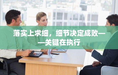 落实上求细，细节决定成败——关键在执行