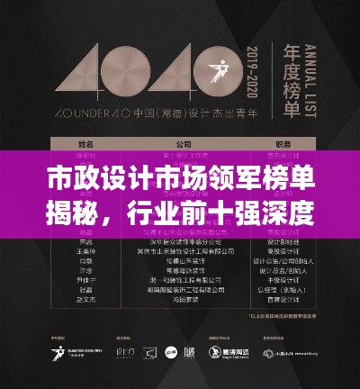 市政设计市场领军榜单揭秘，行业前十强深度解析