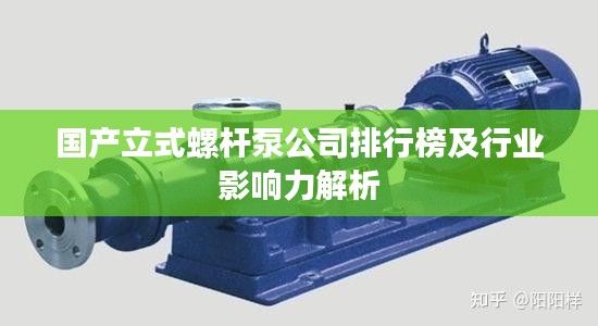 国产立式螺杆泵公司排行榜及行业影响力解析