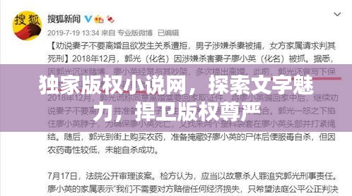 独家版权小说网，探索文字魅力，捍卫版权尊严