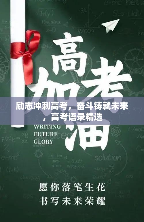 励志冲刺高考，奋斗铸就未来，高考语录精选