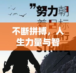 不断拼搏，人生力量与智慧的体现，坚持进步成就非凡人生。