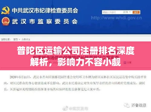 普陀区运输公司注册排名深度解析，影响力不容小觑
