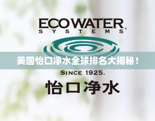 美国怡口净水全球排名大揭秘！