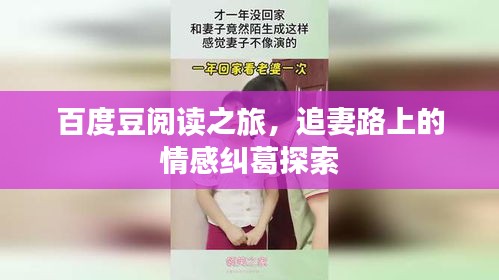 百度豆阅读之旅，追妻路上的情感纠葛探索
