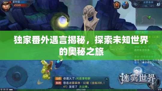 独家番外遇言揭秘，探索未知世界的奥秘之旅