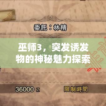 巫师3，突发诱发物的神秘魅力探索