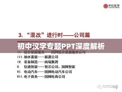 初中汉字专题PPT深度解析