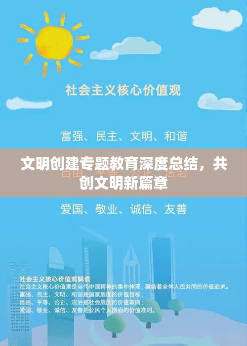 文明创建专题教育深度总结，共创文明新篇章