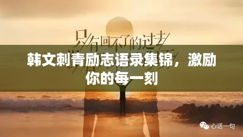 韩文刺青励志语录集锦，激励你的每一刻