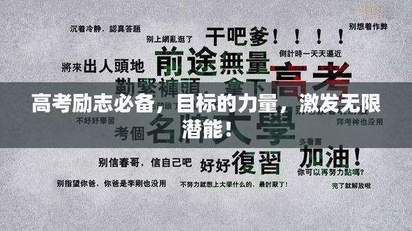 高考励志必备，目标的力量，激发无限潜能！