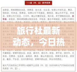 旅行社最新动态，今日热点消息速览