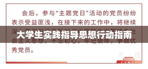 大学生实践指导思想行动指南