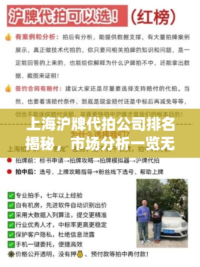 上海沪牌代拍公司排名揭秘，市场分析一览无余