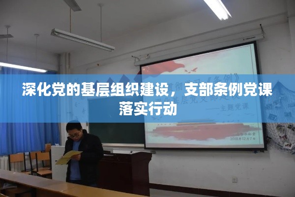 深化党的基层组织建设，支部条例党课落实行动